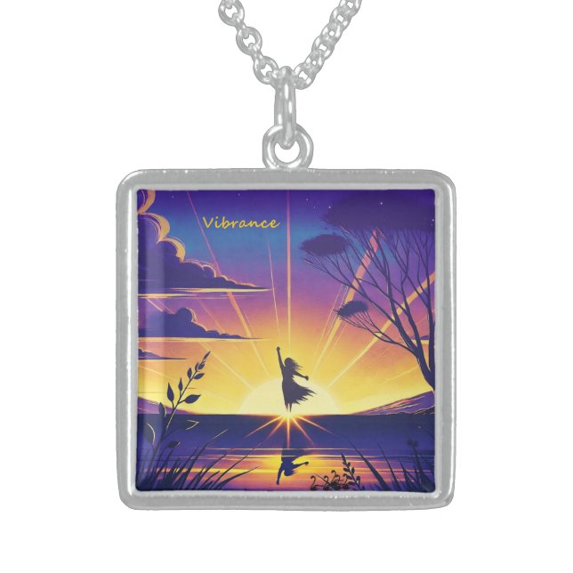 Vibrance Sterling Silver Necklace (Front)