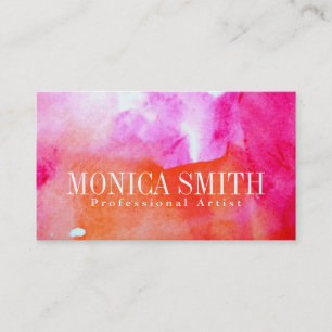 Vibrancy Watercolor Business Card +