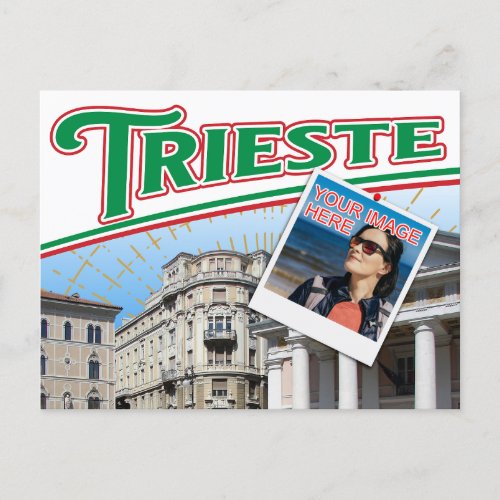 Vibranly Trieste Italy photo collage Postcard