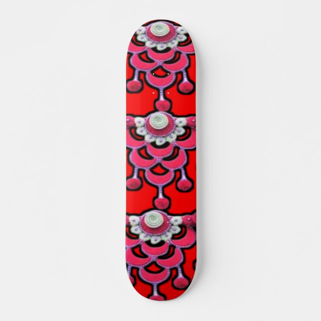 Vibrant 3D Digital Artwork Skateboard Deck (Front)