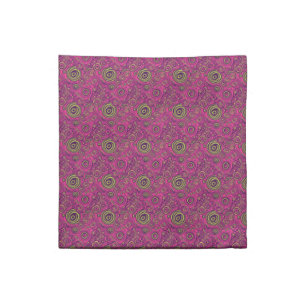 Vibrant 60s Psychedelic Paisley Retro Swirl Cloth Napkin