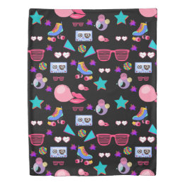 Vibrant 80s design duvet cover