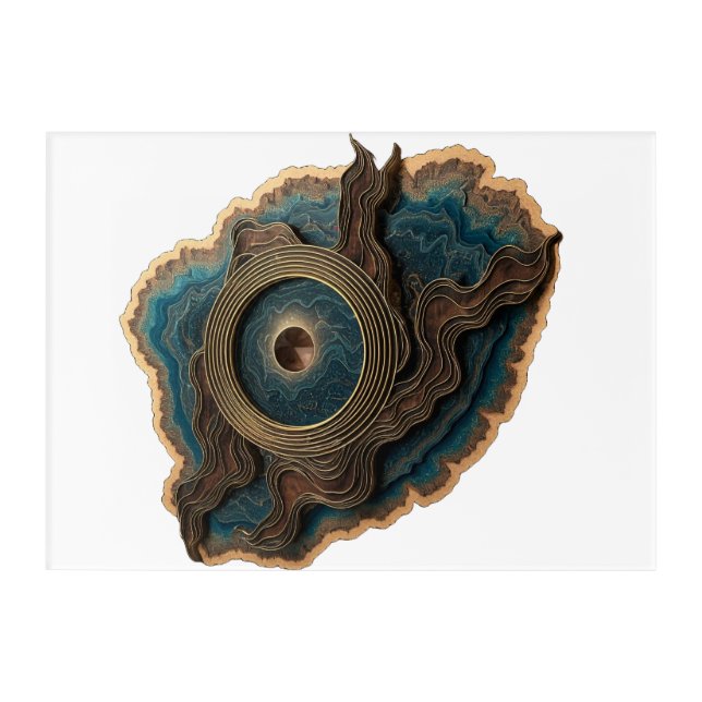 Vibrant Abstract Acrylic Wall Art (Front)