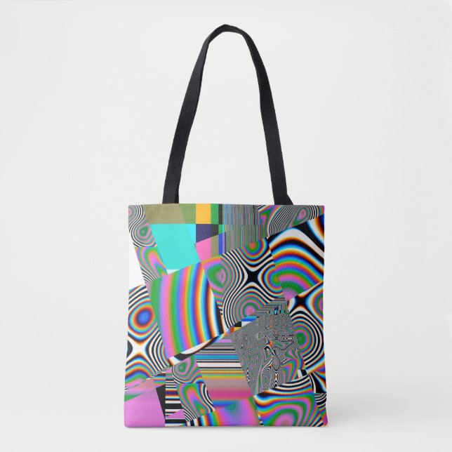 Vibrant abstract background. Colorful pattern. Geo Tote Bag (Front)