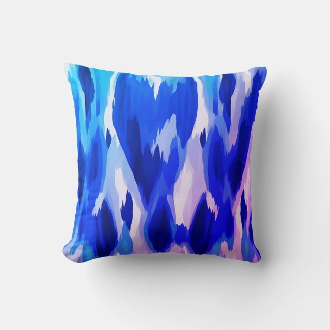 Vibrant abstract background of swirl pattern  throw pillow (Front)
