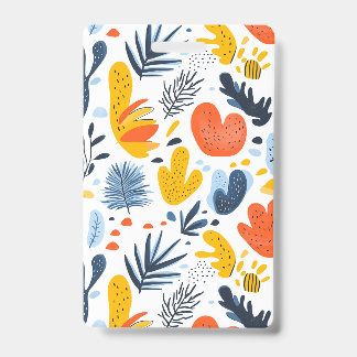 Vibrant Abstract Botanical Pattern Badge