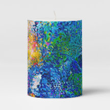 Vibrant Abstract Cat Art Print