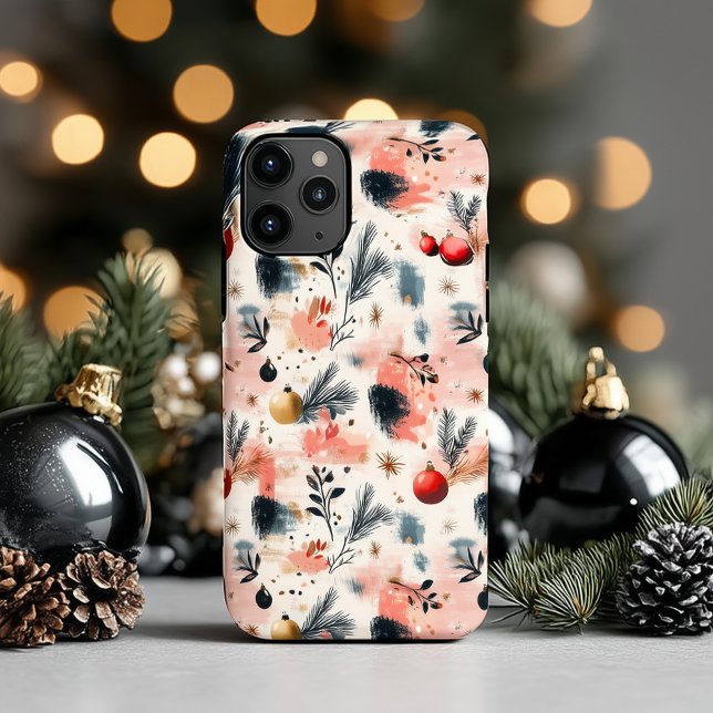 Vibrant Abstract Christmas Botanical Phone Case (Creator Uploaded)