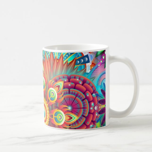 Vibrant Abstract Coffee Mug (Right)
