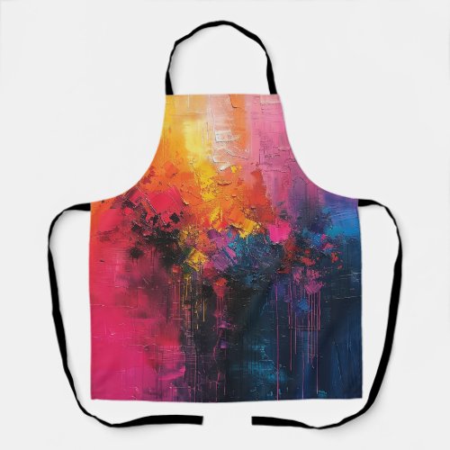 Vibrant Abstract Color Apron