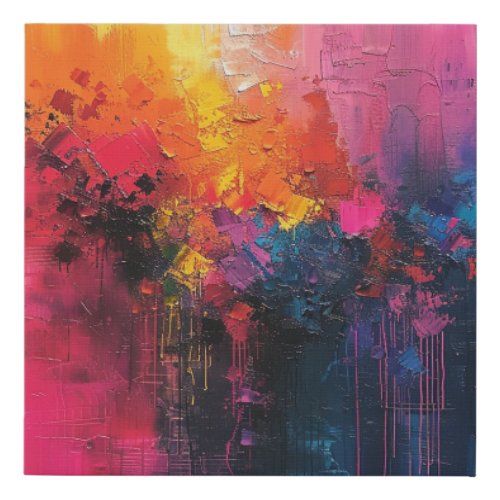 Vibrant Abstract Color Canvas Print