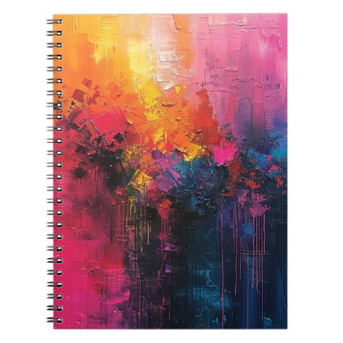 Vibrant Abstract Color Notebook