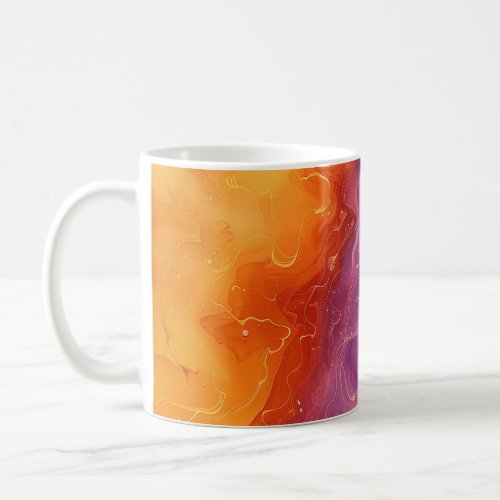 Vibrant Abstract Color Swirl Mug