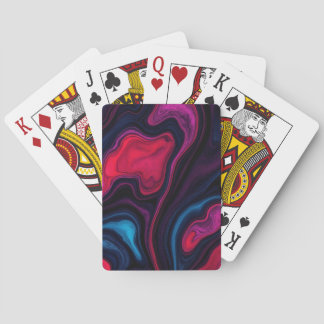 Vibrant Abstract Colorful  Poker Cards