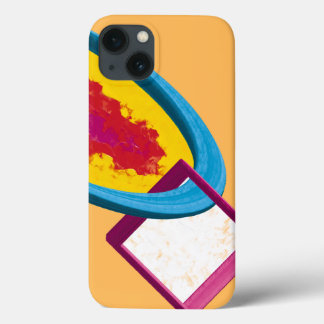 Vibrant Abstract Cosmos Ring & Square – Modern  iPhone 13 Case
