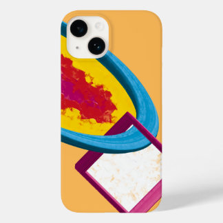 Vibrant Abstract Cosmos Ring & Square – Modern Case-Mate iPhone 14 Case