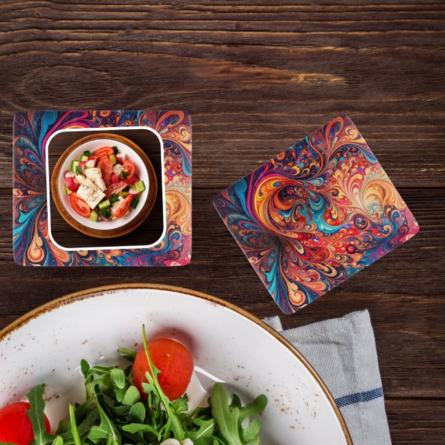 Vibrant Abstract Design Trivet (Creator Uploaded)