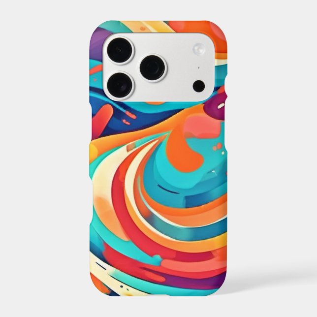 Vibrant Abstract Dreamscape Iphone Case (Back)