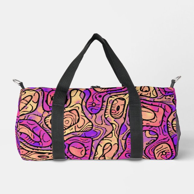 Vibrant Abstract Duffle Bag (Front)