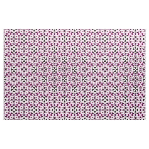 Vibrant Abstract Floral Pattern Fabric