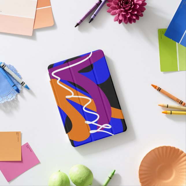 Vibrant Abstract Flow iPad Mini Cover (In Situ)