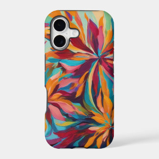 Vibrant Abstract Flowers Phone Case