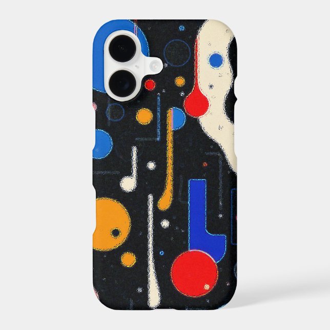 Vibrant Abstract Geometric Cosmic Pattern Design Case-Mate iPhone Case (Back)
