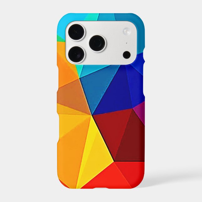 Vibrant Abstract Geometric Flow Design Iphone Case (Back)
