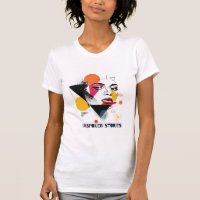 Vibrant Abstract Geometric Women’s T-Shirt Art