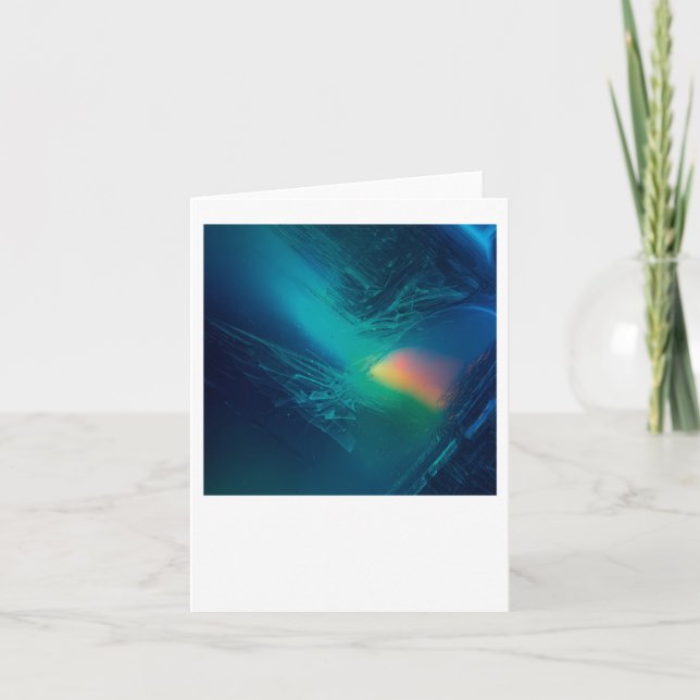 Vibrant Abstract Geometry V Sticker  Card (Front)