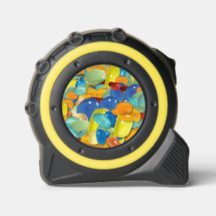 Vibrant Abstract Glossy Pattern Art Tape Measure
