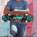 Vibrant Abstract Graffiti - Live to Ride Motto Skateboard<br><div class="desc">This skateboard deck features bold graffiti-inspired patterns in vibrant colors with the "Live to Ride" motto. Ideal for skaters with a creative edge,  this high-energy design combines urban art style with pop-art elements for a unique and rebellious look.</div>