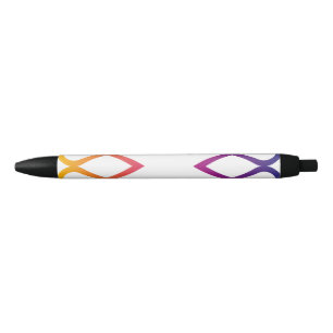 Vibrant Abstract Heart Constellation Kaleidoscope Pen
