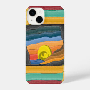 Vibrant Abstract Landscape iPhone 14 Case