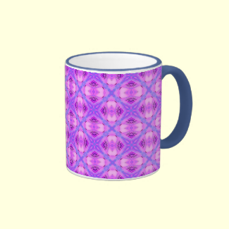Vibrant Abstract Modern Violet Lavender Lattice Coffee Mug
