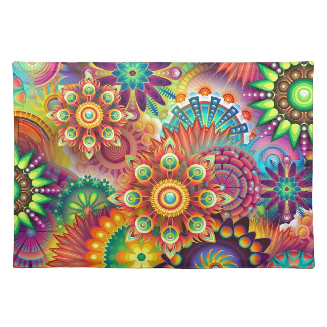Vibrant Abstract Placemat (Front)
