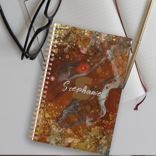 Vibrant Abstract Planner with a Touch of Sparkle