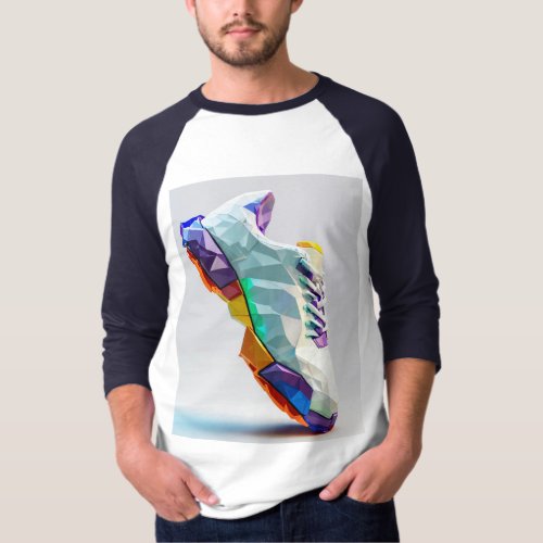  Vibrant Abstract Shapes A Minimalistic Renditio T_Shirt