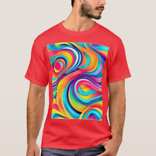 Vibrant Abstract Swirls of Color T-Shirt