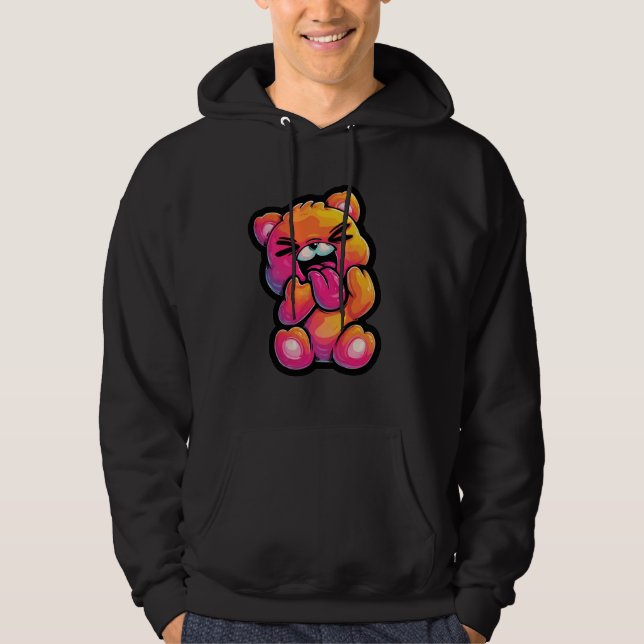 Vibrant Abstract Teddy Pullover (Front)
