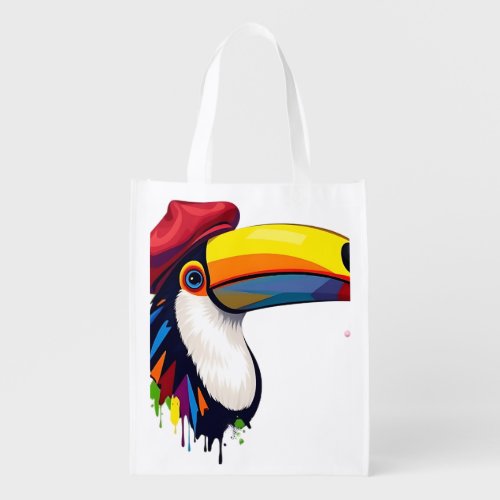 Vibrant Abstract Toucan Tote