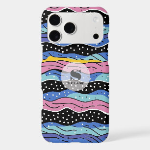 Vibrant Abstract Wavy Lines with Polka Dots iPhone 17 Pro Max Case