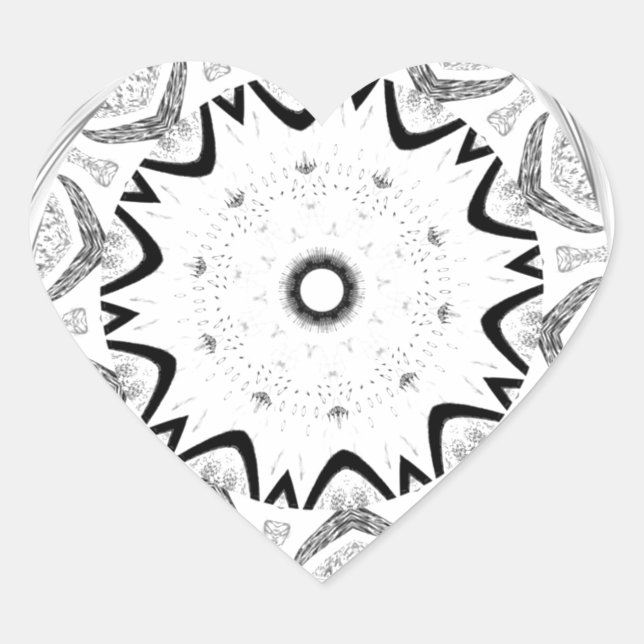 Vibrant African Culture: A Pink and Cyan Fusion Heart Sticker (Front)