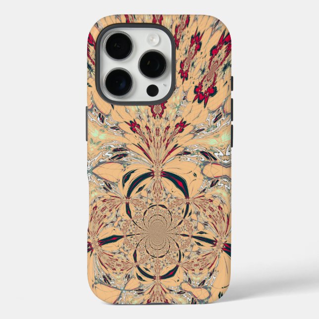 Vibrant African Kaleidoscope: A Peachy Delight Case-Mate iPhone Case (Back)