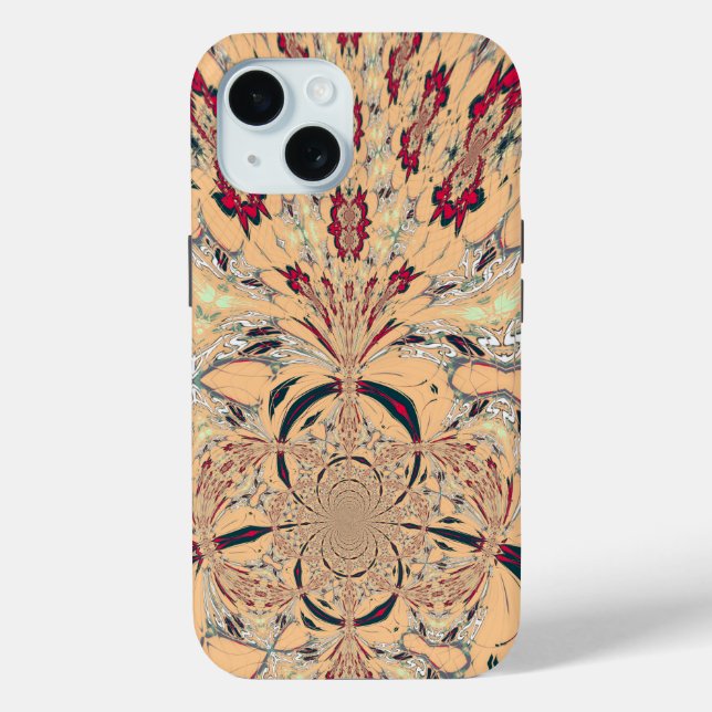 Vibrant African Kaleidoscope: A Peachy Delight Case-Mate iPhone Case (Back)