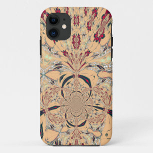 Vibrant African Kaleidoscope: A Peachy Delight iPhone 11 Case