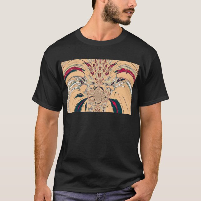 Vibrant African Kaleidoscope: A Peachy Delight T-Shirt (Front)