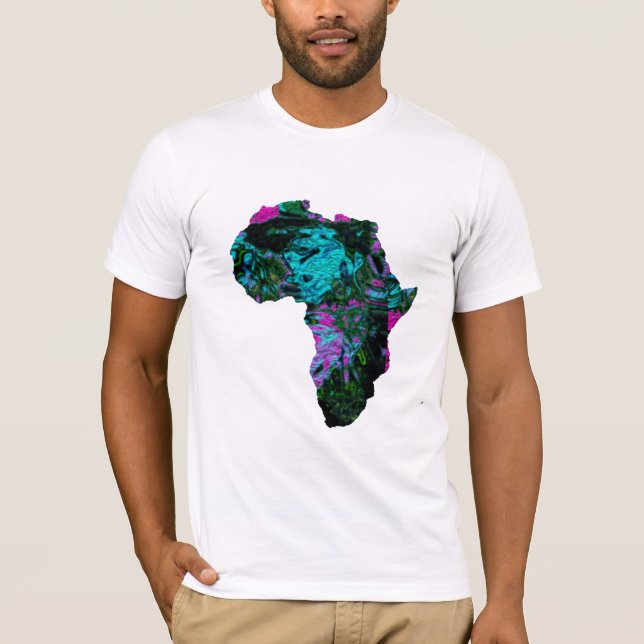 Vibrant African Map Tee - Explore Diversity! (Front)