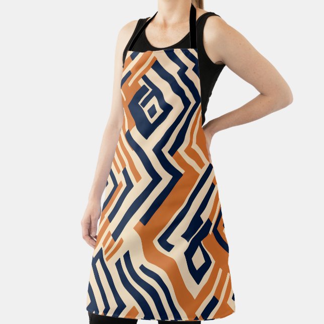 Vibrant African Pattern Apron (Insitu)