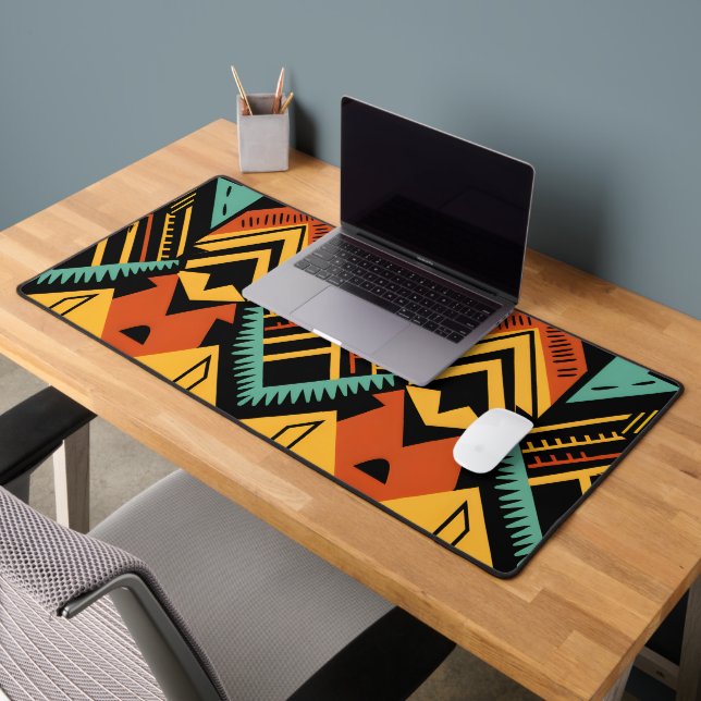 Vibrant African Pattern Desk Mat (Office 2)